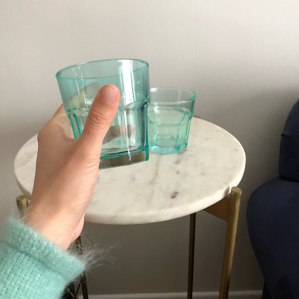 Mint Green Drinking Glasses